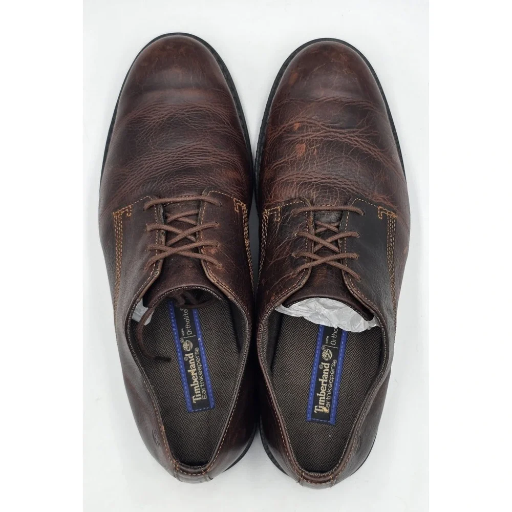 Timberland Earthkeepers 5545A Men's Size 10 Brown Leather Oxford Shoes